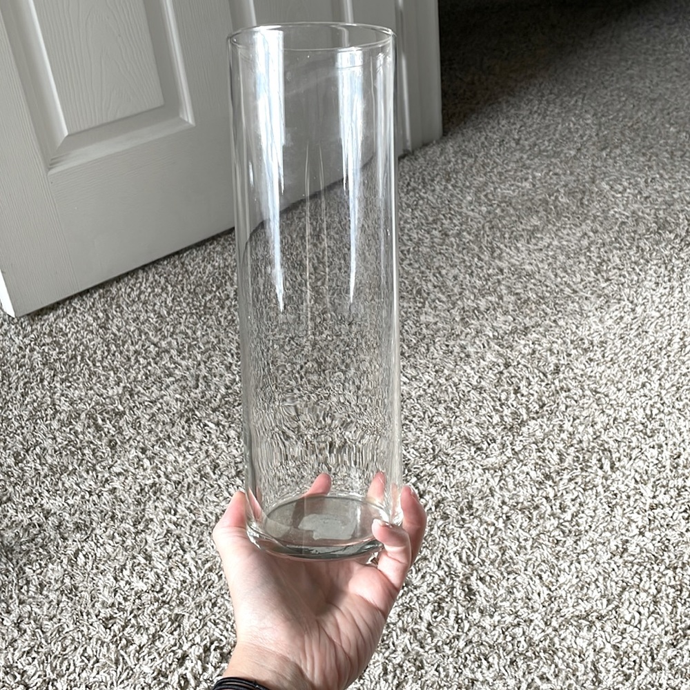 4 tall vases, 1 of each of the others